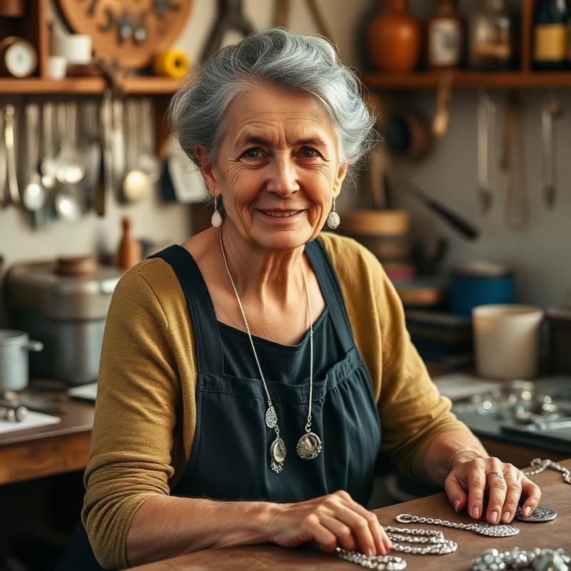 Marta Halldis, Silver Jewelry artisan in Bergen